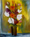 I Gladioli, 1965 olio su compensato cm 40x50.jpg (75480 byte)